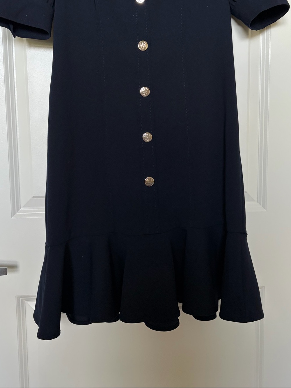 Tommy Hilfiger Navy Blue Button-Front Mini Dress - Picture 6 of 7